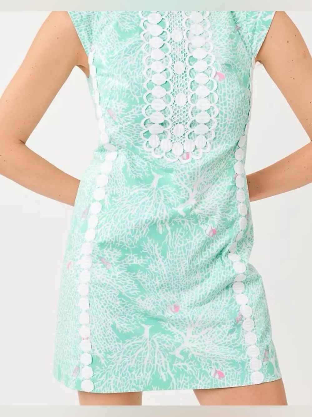 Lilly Pulitzer Rosalena Stretch Shift Dress Sz 2 - Picture 2 of 8